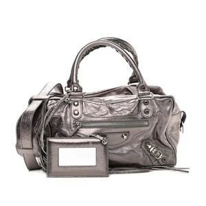 Balenciaga Pewter Box Bag